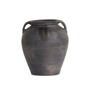 Laith Vessel in aged black terracotta