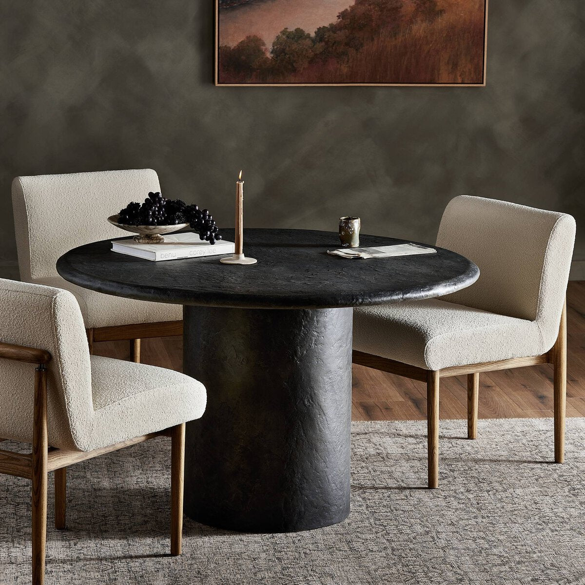 Bonnie 48.5" Concrete Round Dining Table